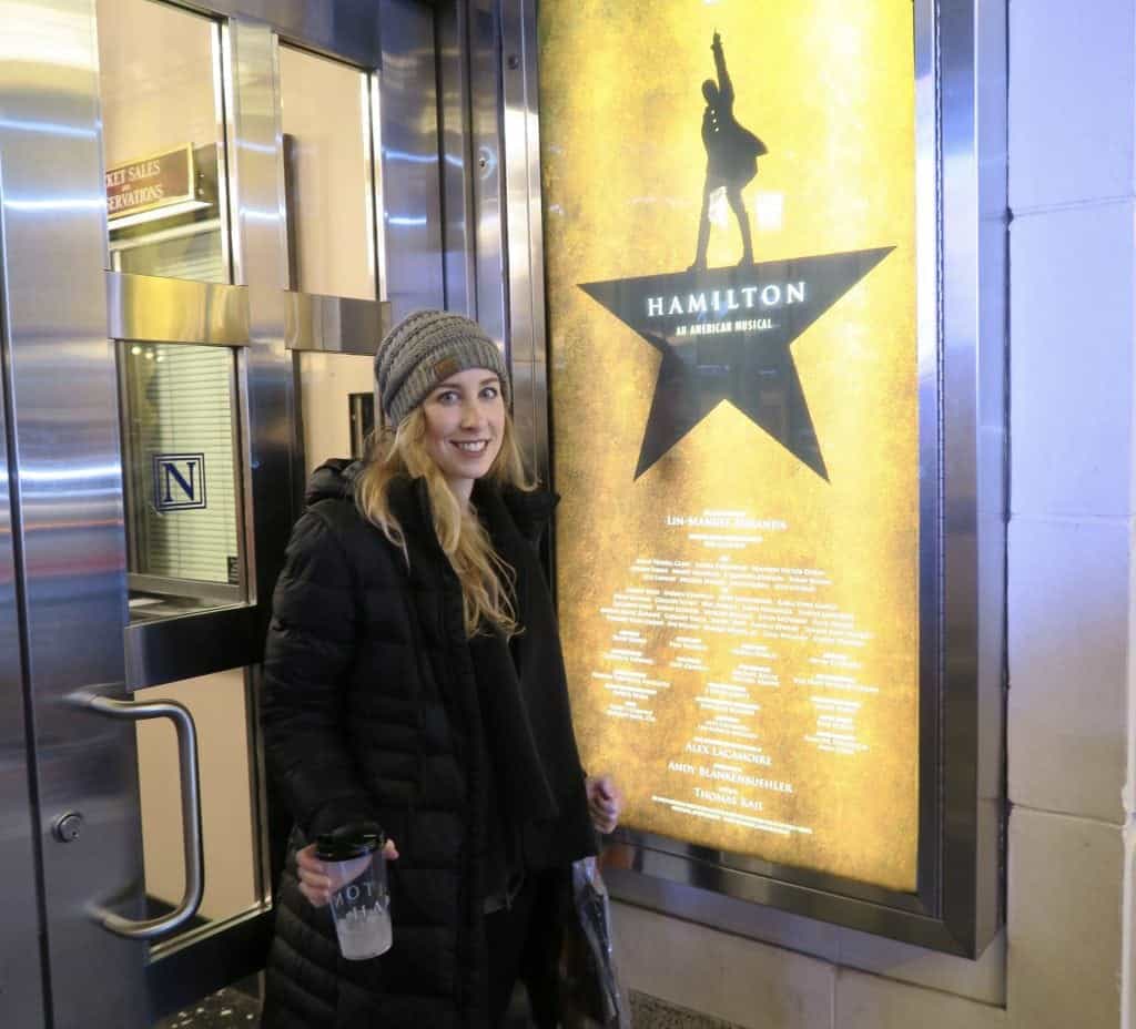 Hamilton on Broadway in New York City