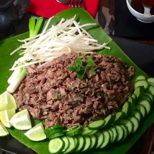 Minced Beef Salad Lao Cuisine