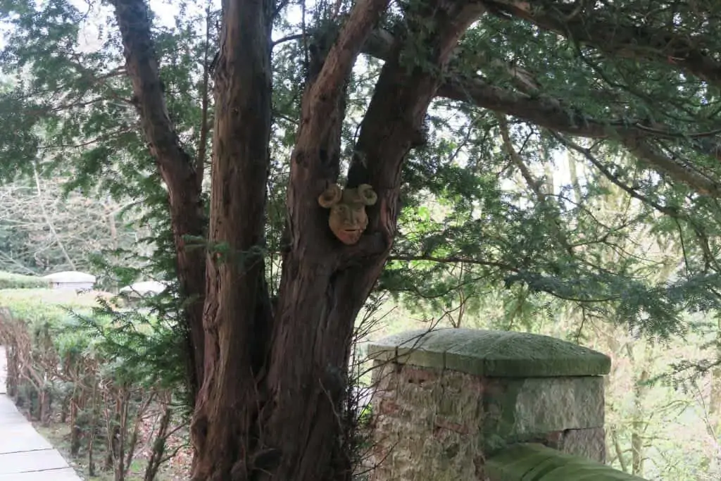 Heads in tree Appleby Castle