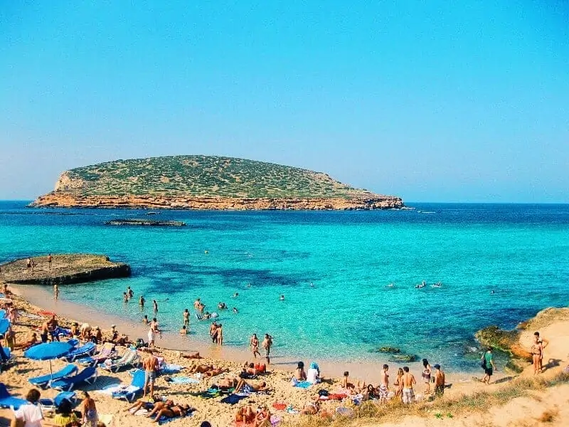 beach in Ibiza in September closing weekend