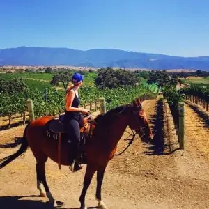 visiting santa ynez valley horseback riding vines vaqueros
