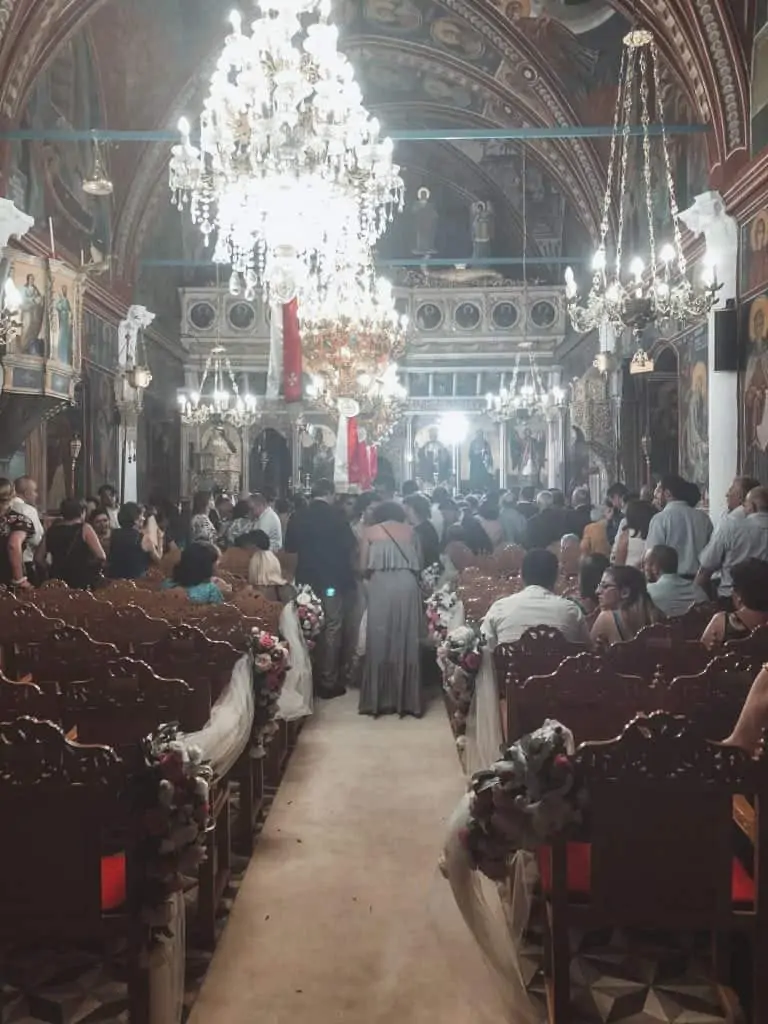 traditional Greek wedding Orthodox church