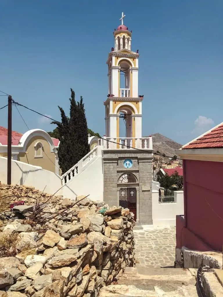 Symi church Rhodes to Symi Day Trip