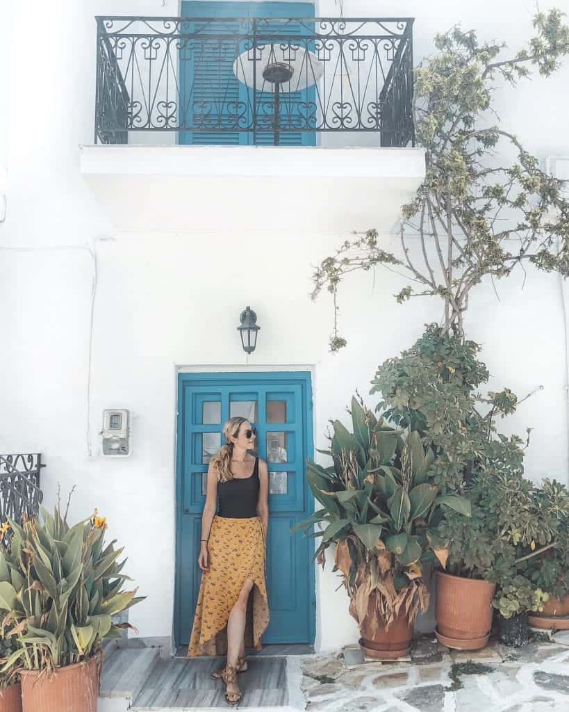 travel outfit for summer in Greece