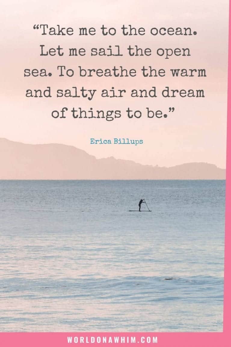80 Awesome Sea Quotes And Captions You Should Read World On A Whim
