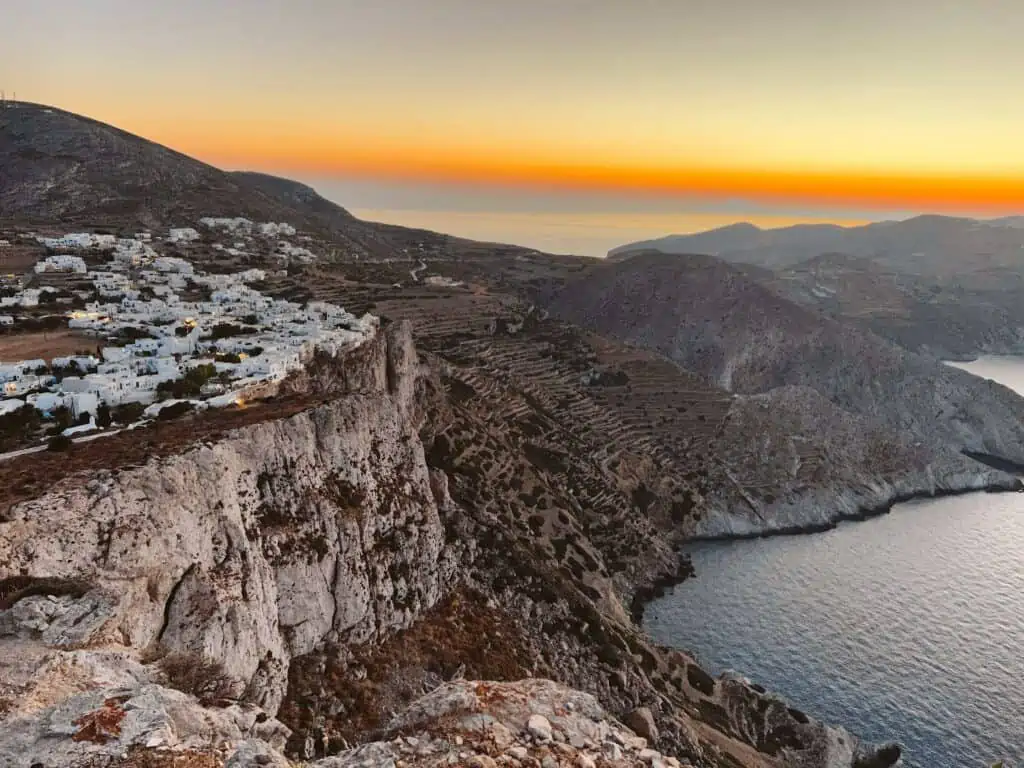 Best Sunset Folegandros Greece